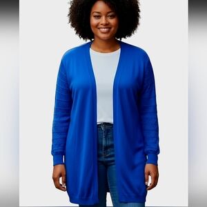 Redy Women's Bold Blue Cardigan 2x